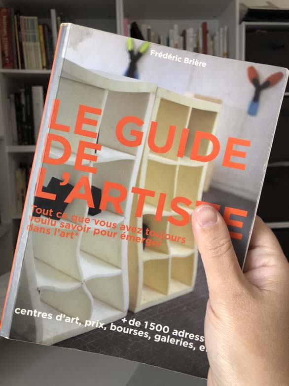 Couverture du livre "le guide de l'artiste" de Frédéric Brière